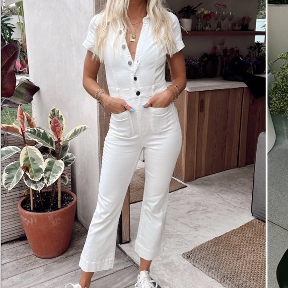 Show Me Your MuMu White Jumpsuit - Picture 1 of 5